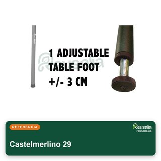 Castelmerlino Mesa Plegable Doble Alerce 120x80