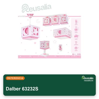 Dalber 63232S lámpara colgante luna rosa