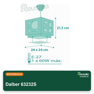 Dalber 63232S lámpara colgante luna rosa