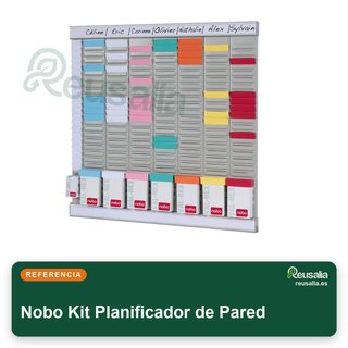 Nobo Kit Planificador Pared Tarjetas Oficina