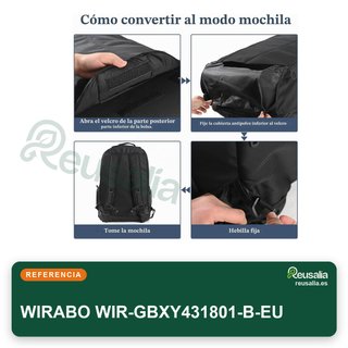 Mochila con ruedas maleta portátil 15,6"
