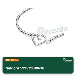 Pandora 599539C00-18 pulsera plata ley cadena