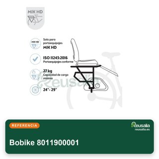 Bobike 8011900001 silla bicicleta trasera MIK-HD