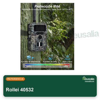 Rollei 32GB cámara de caza 4G 4K visión nocturna