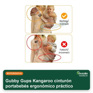 Kangaroo cinturón portabebés ergonómico práctico
