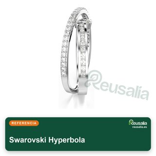 Swarovski anillo Hyperbola rodio zirconia talla 55