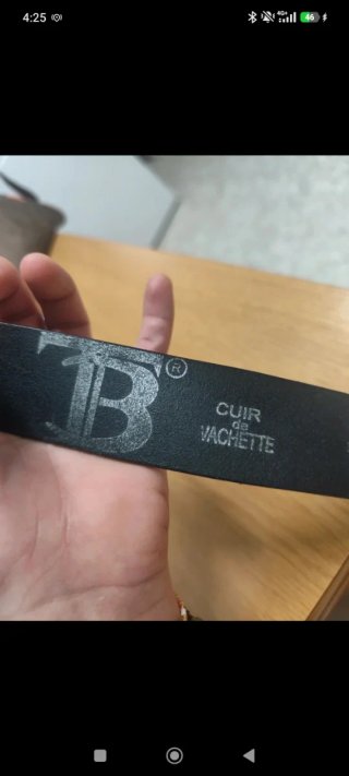 Cinturón Burberry TB Negro Hebilla Ovalada