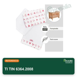 TI TIN Sábanas cuna algodón 70x140