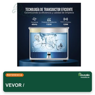 VEVOR limpiador ultrasónico 3L digital