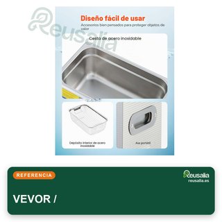 VEVOR limpiador ultrasónico 3L digital