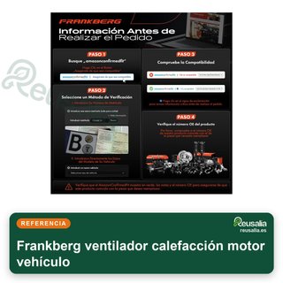 Frankberg ventilador calefacción motor vehículo