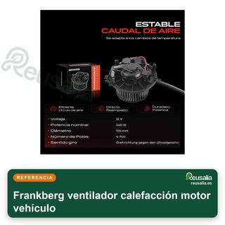 Frankberg ventilador calefacción motor vehículo
