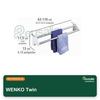 WENKO secador radiador Twin extensible aluminio