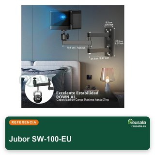 Soporte proyector pared ajustable 360° metal