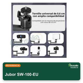 Soporte proyector pared ajustable 360° metal