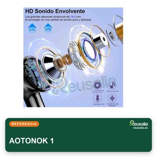 Auriculares Bluetooth 5.3 HiFi con reducción ruido