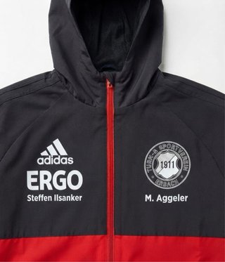 Giacca Adidas uomo rossa e nera