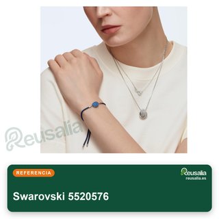 Swarovski collar infinito piedra corazón rodio
