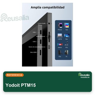Yodoit monitor portátil 15.6" FHD USB-C HDMI