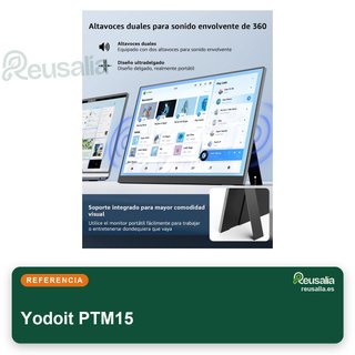 Yodoit monitor portátil 15.6" FHD USB-C HDMI