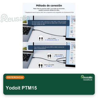 Yodoit monitor portátil 15.6" FHD USB-C HDMI