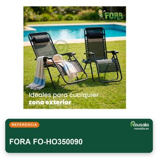 FORA Pack 2 Tumbonas Jardín Plegables Reclinables