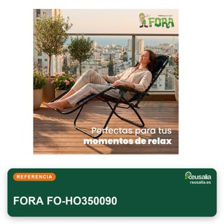 FORA Pack 2 Tumbonas Jardín Plegables Reclinables