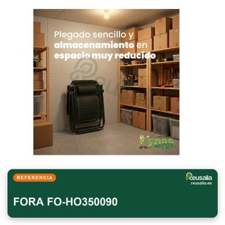 FORA Pack 2 Tumbonas Jardín Plegables Reclinables