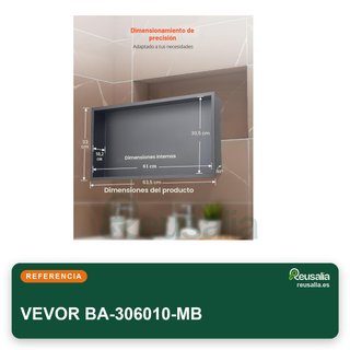 VEVOR nicho ducha acero inoxidable impermeable
