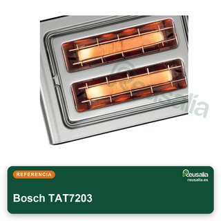 Bosch TAT7203 tostador compacto acero inoxidable