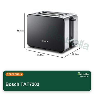 Bosch TAT7203 tostador compacto acero inoxidable