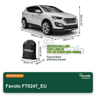 Favoto cubierta impermeable SUV compacto