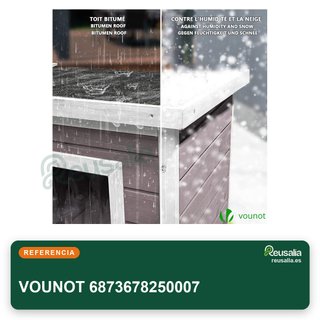 VOUNOT casa para gatos madera gris