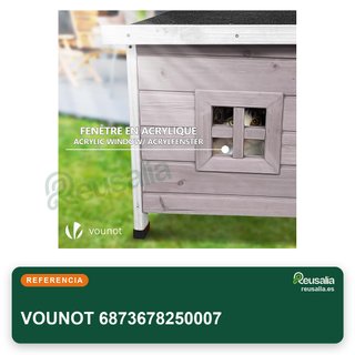 VOUNOT casa para gatos madera gris
