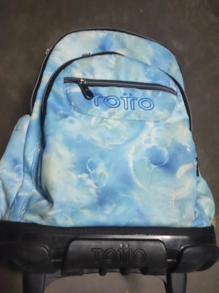 Mochila Totto Azul Tie-Dye