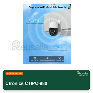 Ctronics cámara vigilancia exterior 4K color