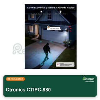 Ctronics cámara vigilancia exterior 4K color