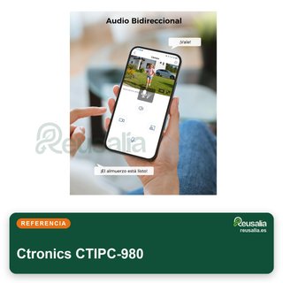 Ctronics cámara vigilancia exterior 4K color