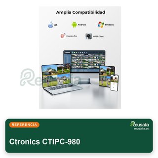Ctronics cámara vigilancia exterior 4K color