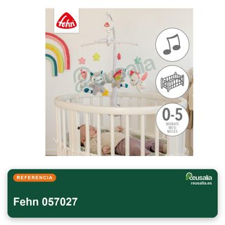 Fehn 057027 móvil musical con figuras peluche bebé