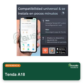Tenda A18 repetidor WiFi doble banda cobertura