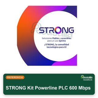 Strong Kit Powerline PLC 600Mbps Triple Toma