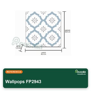Wallpops FP2943 azulejos vinilo suelo adhesivo
