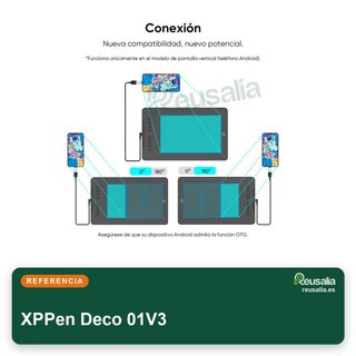 XPPen Deco 01V3 tableta gráfica 10x6