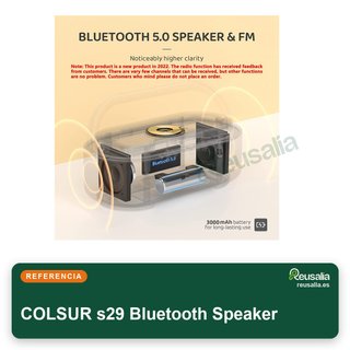 COLSUR radio despertador digital carga inalámbrica