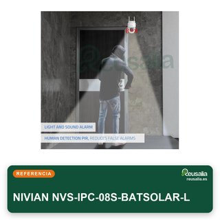 NIVIAN cámara exterior 2.5K batería 5200mAh solar