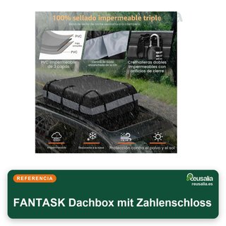 FANTASK baúl de techo impermeable 420L