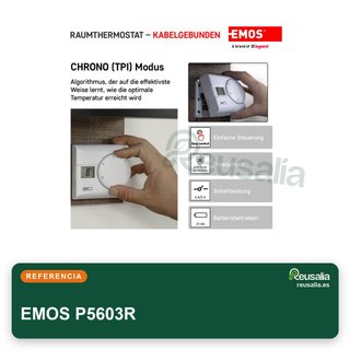 EMOS termostato digital control temperatura