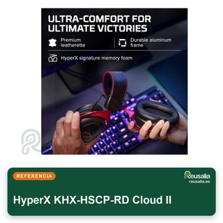 HyperX KHX-HSCP-RD Cloud II cascos gaming sonido