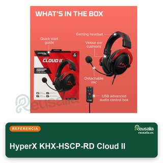 HyperX KHX-HSCP-RD Cloud II cascos gaming sonido